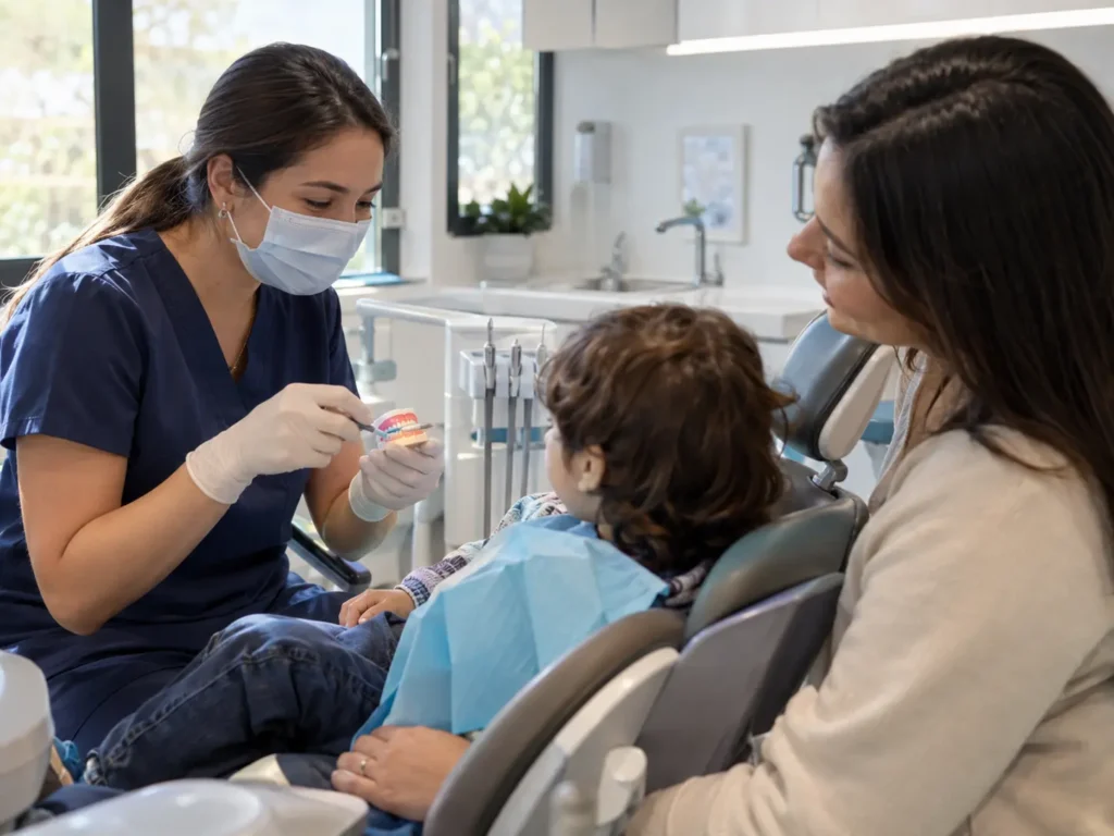 consulta odontopediatria foto real
