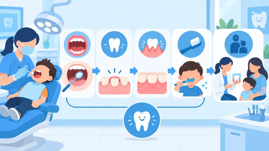 primera visita dentista niño checklist
