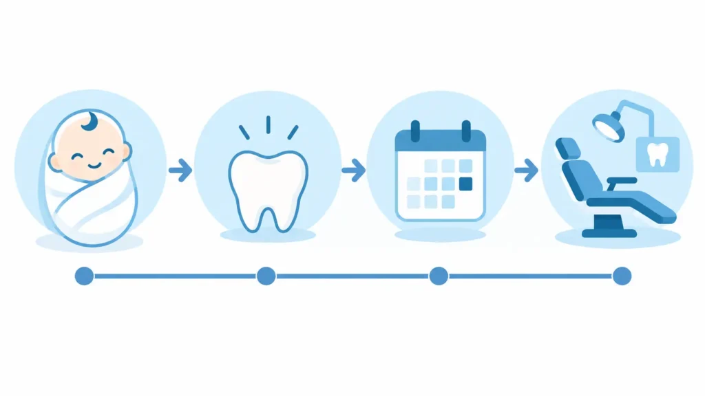 primera visita dentista nino erupcion primer diente